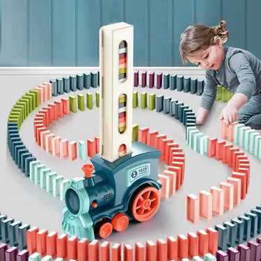 DominoTrain | Bringt Spielspaß und Bildung zusammen - Automatisches Domino-Spielset